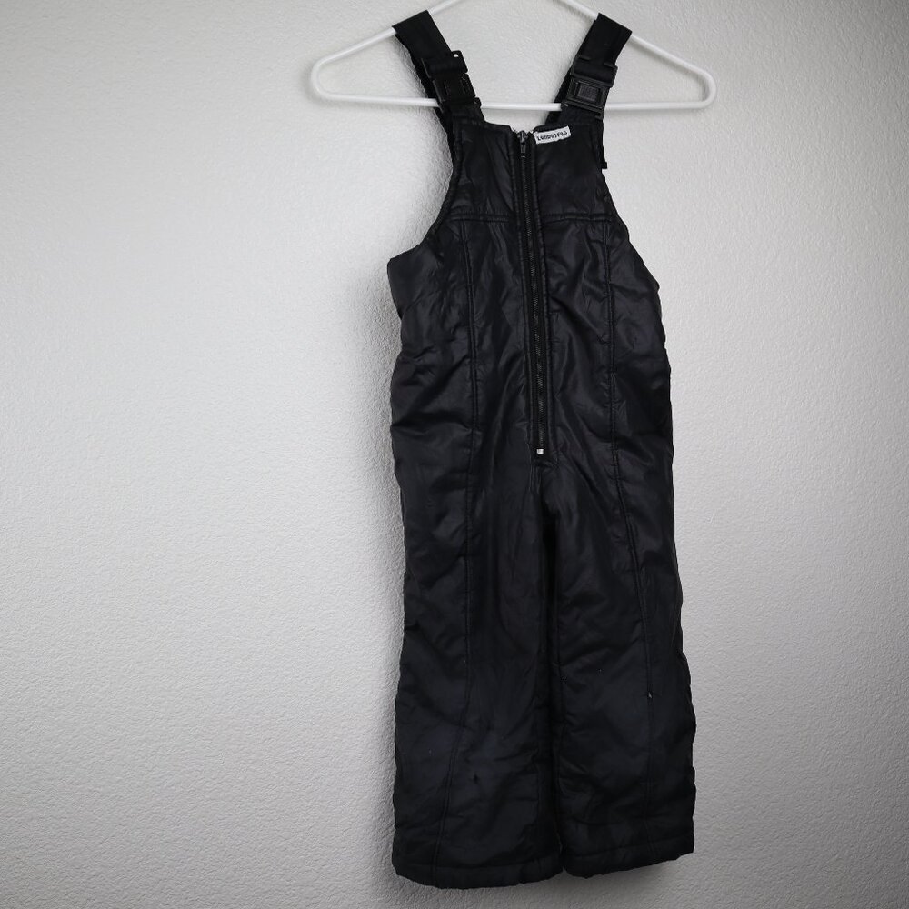 London Fog Snow Bib sz S/4 Ski Pant Winter Snowsuit black pre-owned